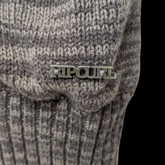 RIP CURL Knitted Shawl Collar Sweater - Picture 4 of 4